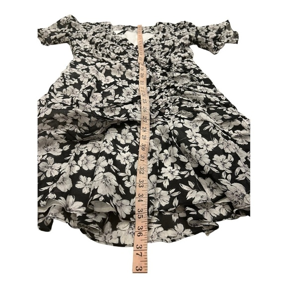 NWT Alex Marie “Suzy” Black Floral Cinched Waist Dress – 100% Cotton – Size 10 - Picture 7 of 16